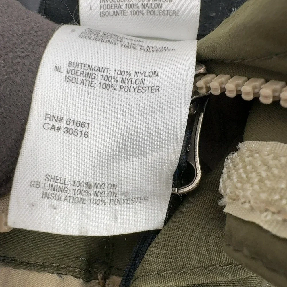 The North Face Jacket Mens XL‎ Green Tan Nylon Colorblock Gorpcore Winter Coat